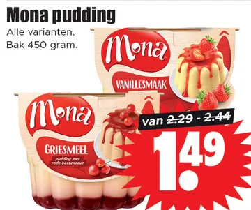 Aanbieding: Mona pudding