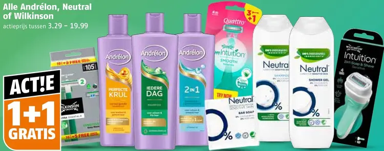 Aanbieding: Andrélon, Neutral of Wilkinson