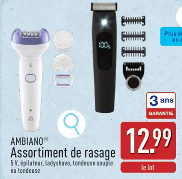 Offre: Assortiment de rasage