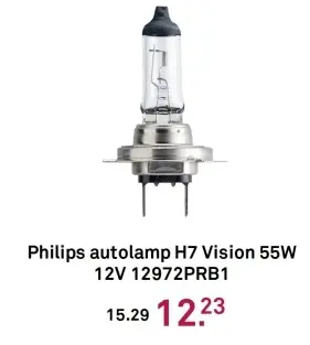 Aanbieding: autolamp H7 Vision 55W 12V 12972PRB1