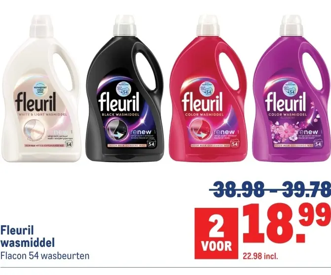 Aanbieding: Fleuril wasmiddel