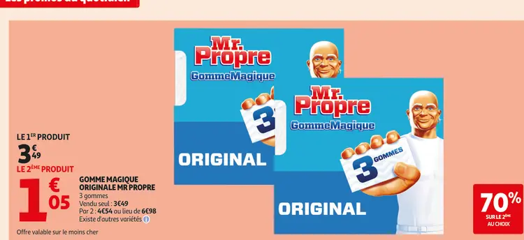 Offre: Gomme Magique Originale