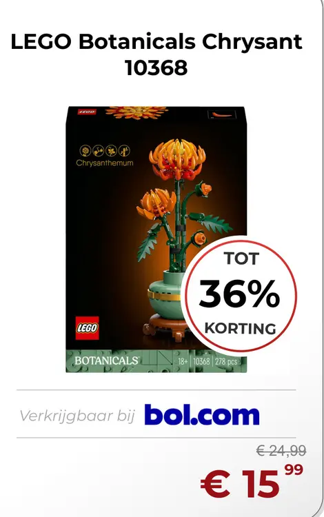 Aanbieding: LEGO Botanicals Chrysant