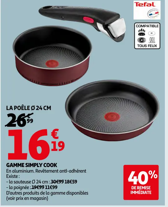 Promotie: La poêle ø 24 cm