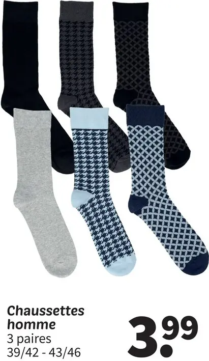 Offre: Chaussettes homme