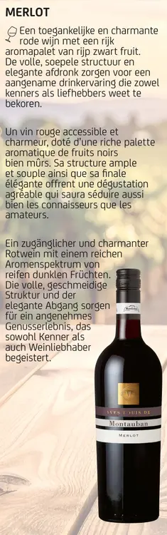 Offre: Yves-Louis de Montauban Merlot