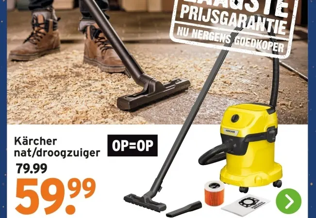Aanbieding: Kärcher nat/droogzuiger