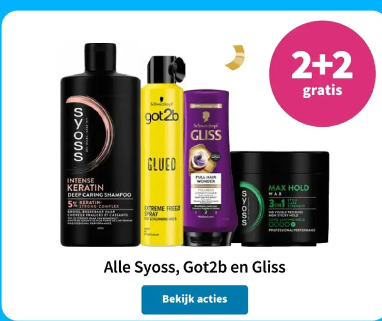 Aanbieding: Syoss, Got2b en Gliss