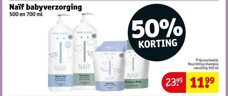 Aanbieding: Naïf babyverzorging