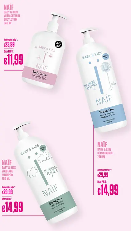Promotie: Naïf Baby & Kids Verzachtende Bodylotion 340ml - Naif