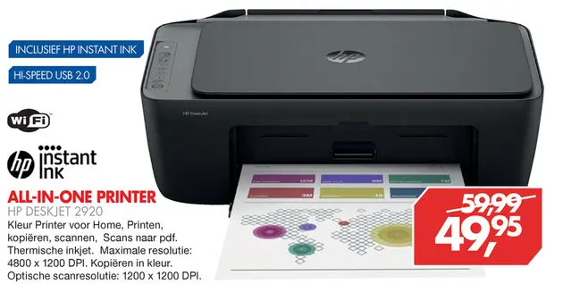 Aanbieding: Hp deskjet 2920