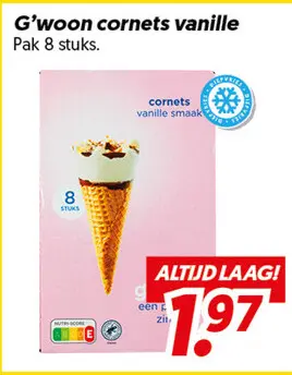 Aanbieding: Cornets vanille