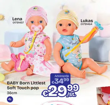 Aanbieding: Littlest Soft Touch Lukas 36cm jongen