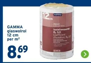 Aanbieding: GAMMA glaswolrol
