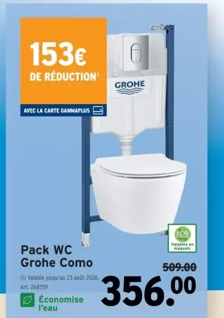 Offre: Pack WC Grohe Como