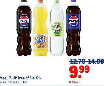 Aanbieding: Pepsi, 7-UP free of Sisi 0%