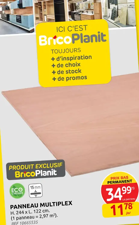 Offre: Panneau multiplex