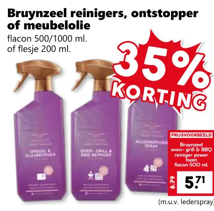 Aanbieding: Reinigers, ontstopper of meubelolie
