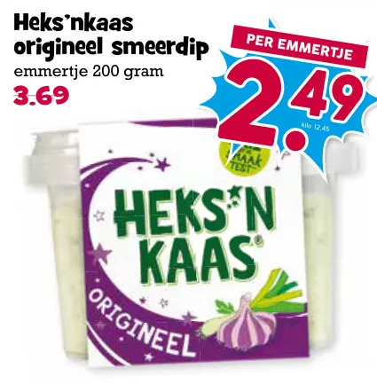 Aanbieding: Heks'nkaas origineel smeerdip