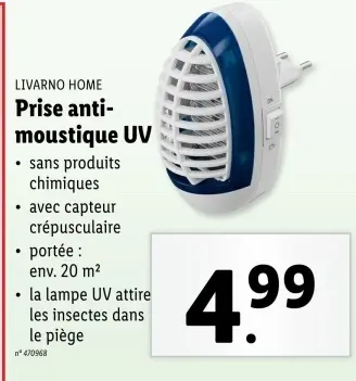 Offre: Prise anti-moustique UV