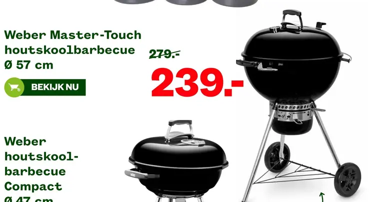 Aanbieding: Master-Touch houtskoolbarbecue