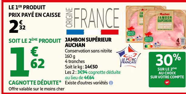 Promotie: Jambon supérieur