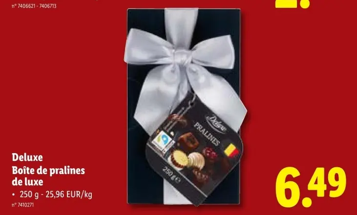 Offre: Boîte de pralines de luxe