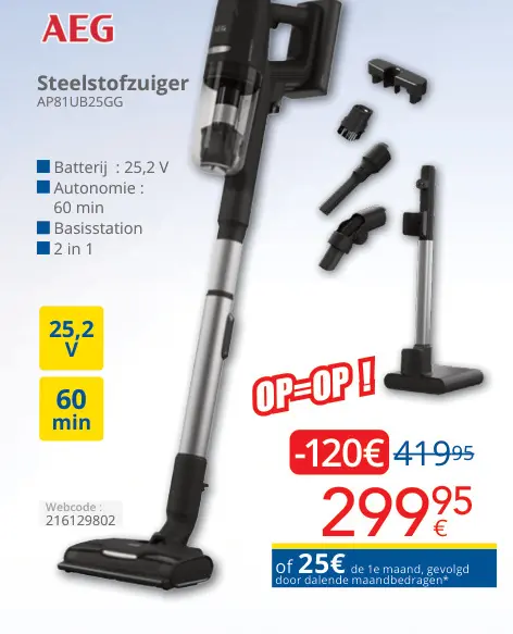 Aanbieding: Steelstofzuiger AP81UB25GG