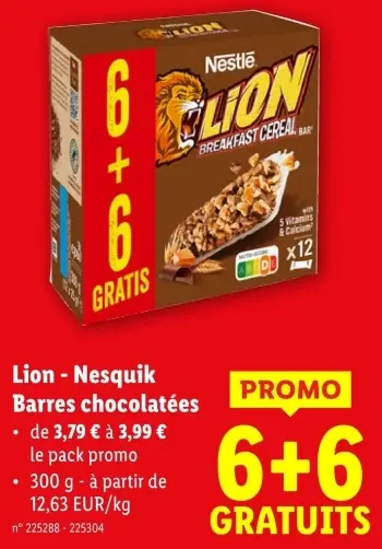 Offre: Nesquik Barres chocolatées