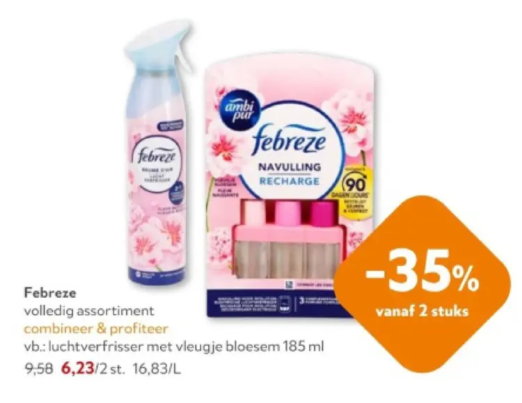 Promotie: Febreze luchtverfrisser met vleugje bloesem
