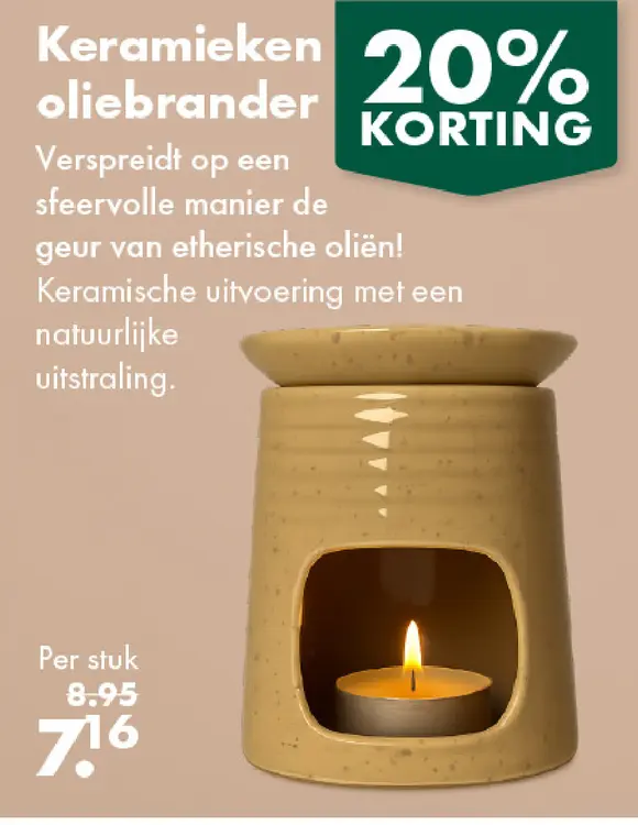 Aanbieding: Keramieken oliebrander