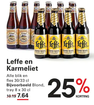 Aanbieding: Leffe en Karmeliet