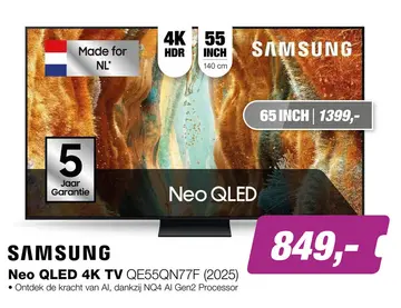 Aanbieding: Samsung Neo QLED 4K QE55QN77F TV (2025)