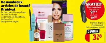 Offre: De nombreux articles de beauté