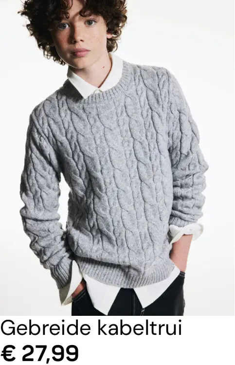 Aanbieding: Gebreide kabeltrui