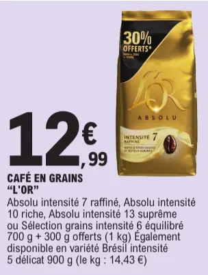 Offre: Café en grains