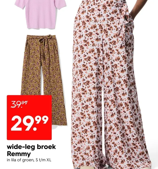 Aanbieding: wide-leg broek Remmy