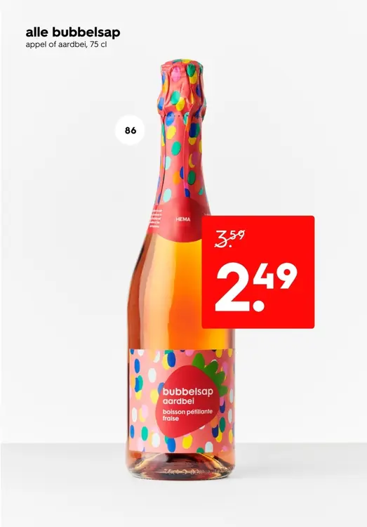 Aanbieding: Alle bubbelsap