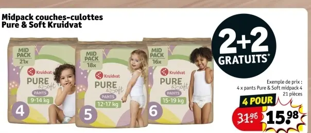 Offre: Midpack couches-culottes Pure & Soft
