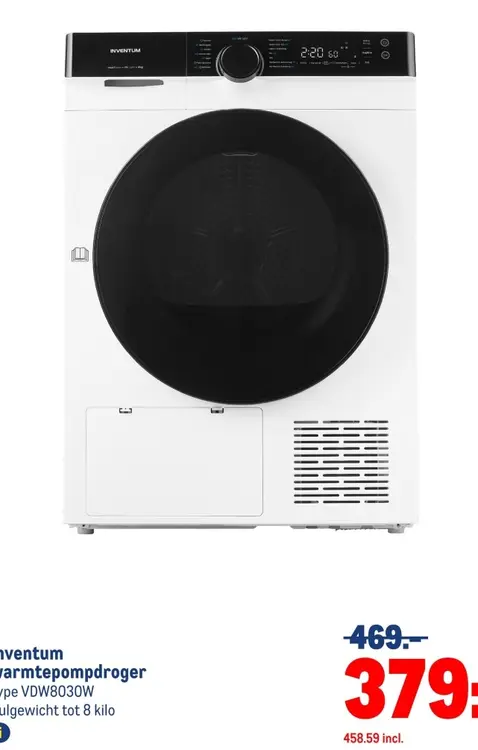 Aanbieding: warmtepompdroger