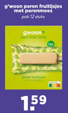 Aanbieding: Peren fruitijsjes met perenmoes