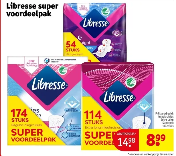 Aanbieding: Libresse super voordeelpak