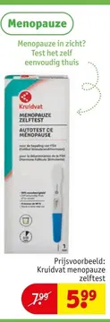 Aanbieding: Kruidvat menopauze zelftest