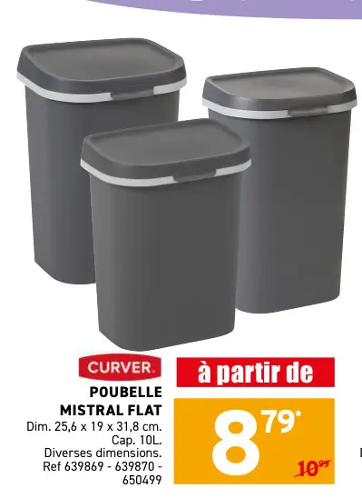 Offre: Poubelle mistral flat