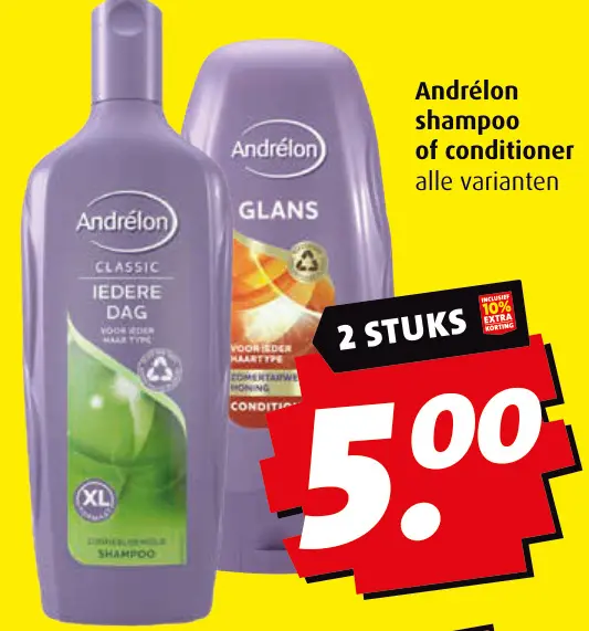 Aanbieding: Andrélon shampoo of conditioner