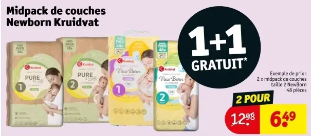Offre: Midpack de couches Newborn