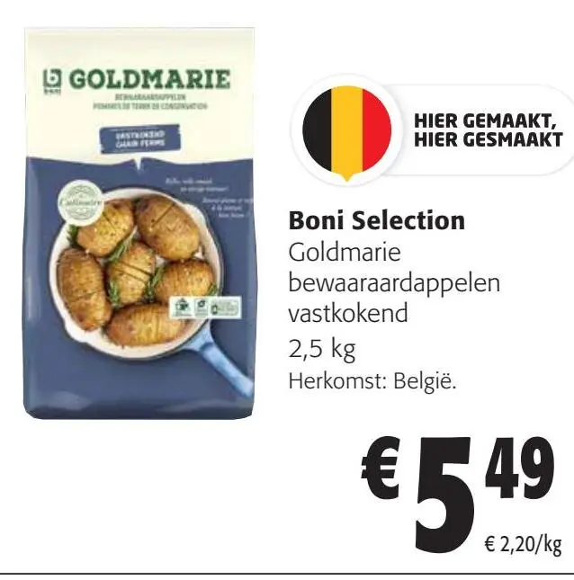Aanbieding: Goldmarie bewaaraardappelen vastkokend