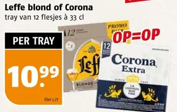 Aanbieding: Leffe blond of Corona