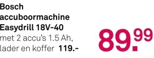 Aanbieding: accuboormachine Easydrill 18V-40