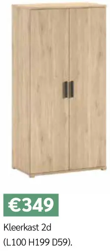 Promotie: Kleerkast 2d Sam